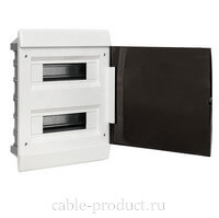 Щит ЩРВ-П-24 IP41 бел. дверца (пром. упак.) Basic EKF 