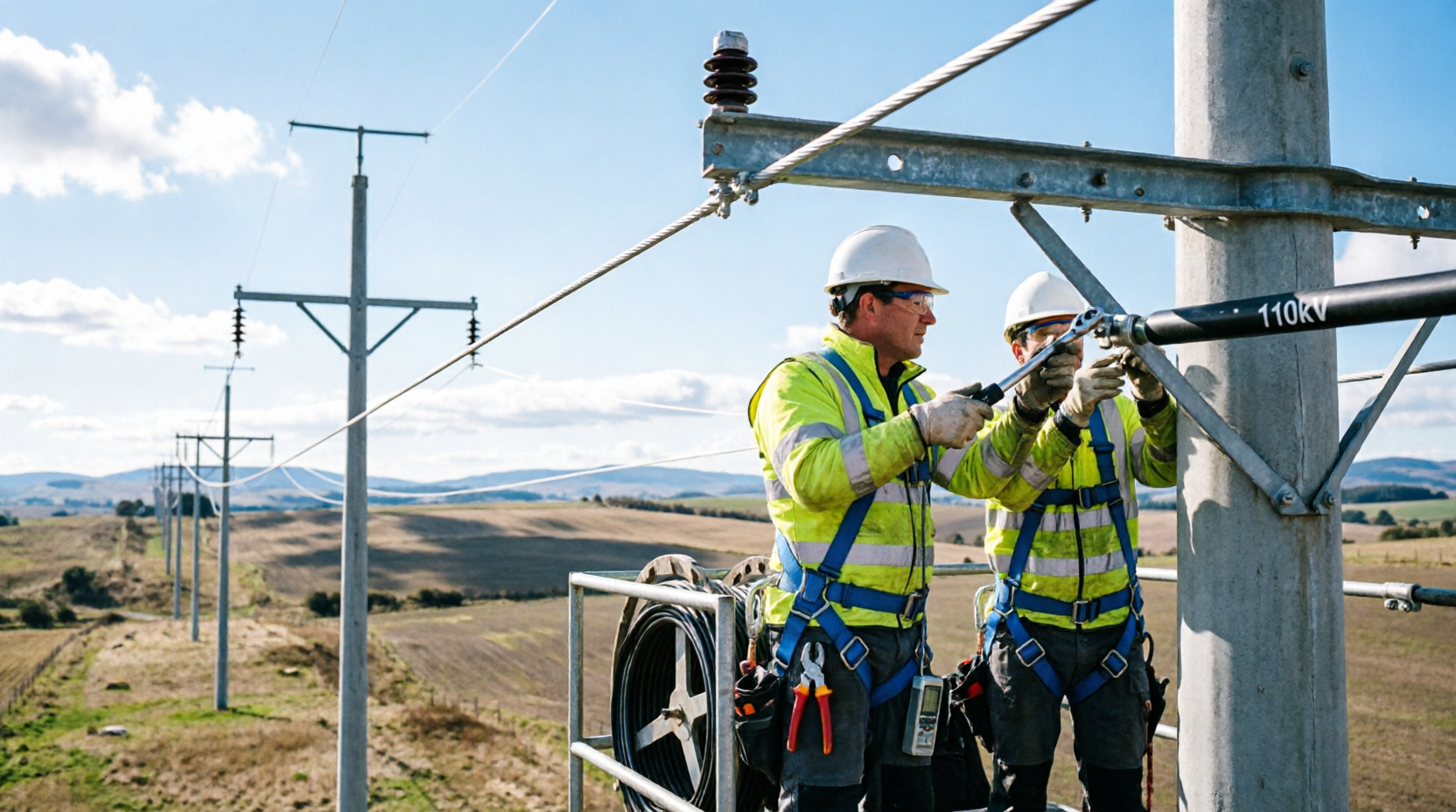 Воздушная прокладка кабеля